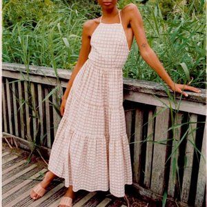 NWT Christy Dawn Delphine Dress in Snap Dragon Gingham - Size Medium